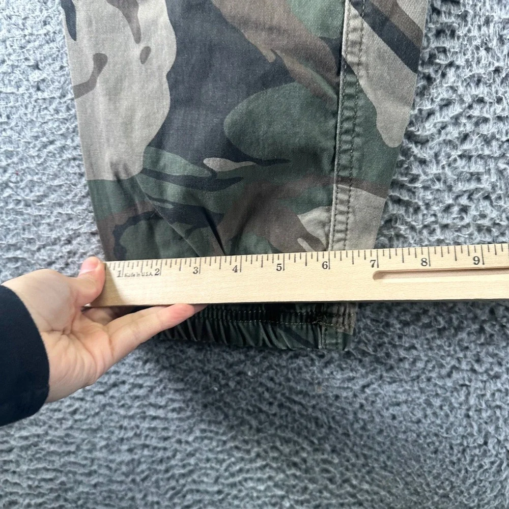 Wrangler Pant Boys XL Green Cotton‎ Camouflage Cargo Jogger Tapered Stretch Army